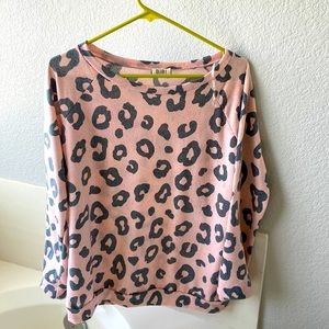 Pink lily boutique long sleeved oversized shirt